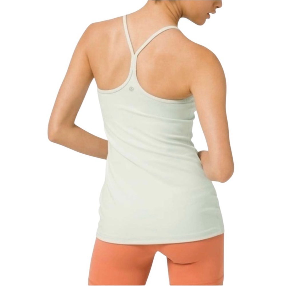 Lululemon Athletica size 12 light mint green Y back bra top wore once like new